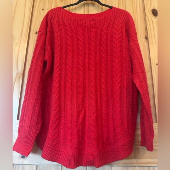 Lee Red Knit Sweater xl - Picture 2 of 4